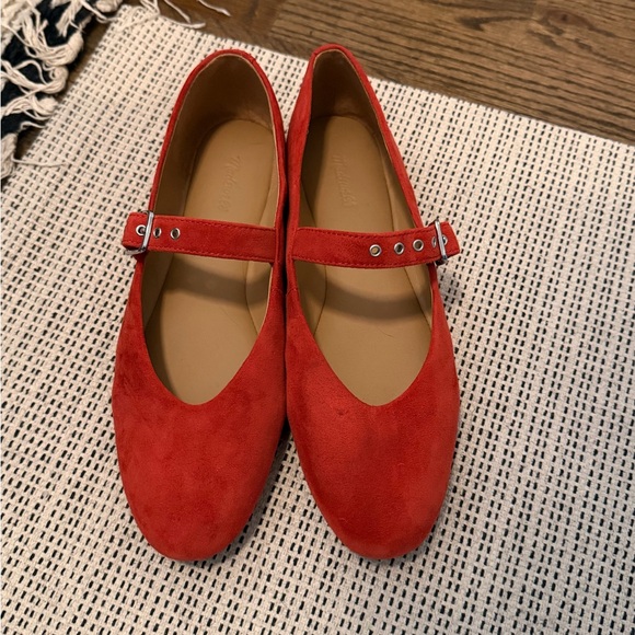 Madewell The Remy Mary Jane Flat In Suede - Picture 3 of 4